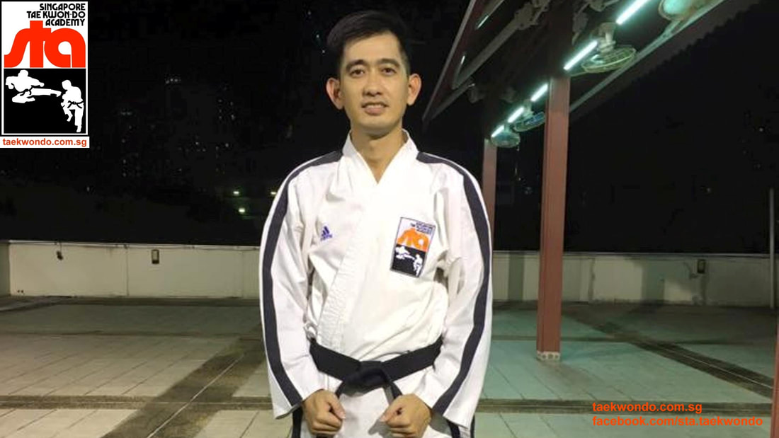 Master Aaron Huan 6th Dan Master Instructor Examiner Singapore Taekwondo Academy tkd International Recognised Certified